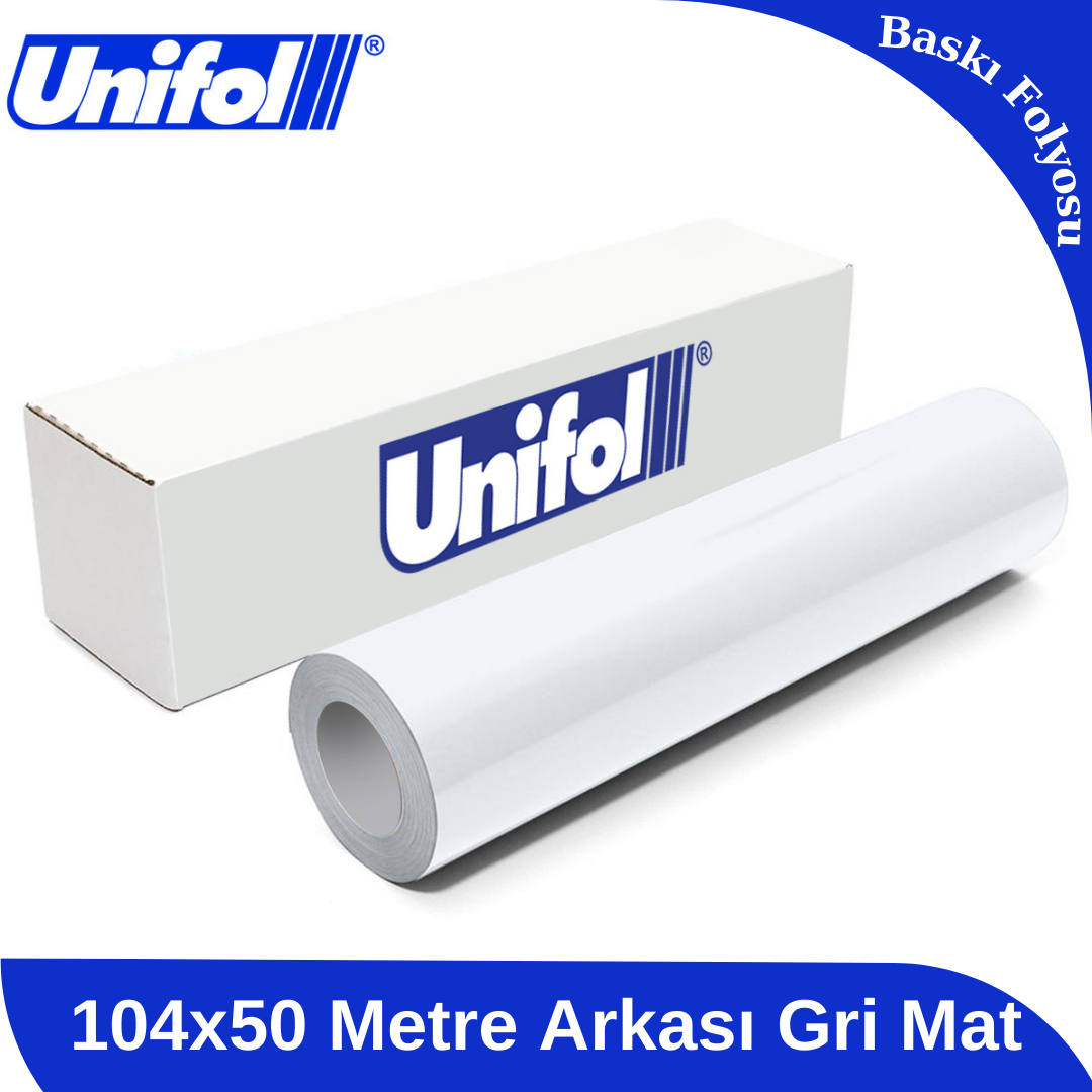 unifol baskı folyosu 104x50 arkası gri beyaz mat unifol baskı folyosu 104x50 arkası gri beyaz mat