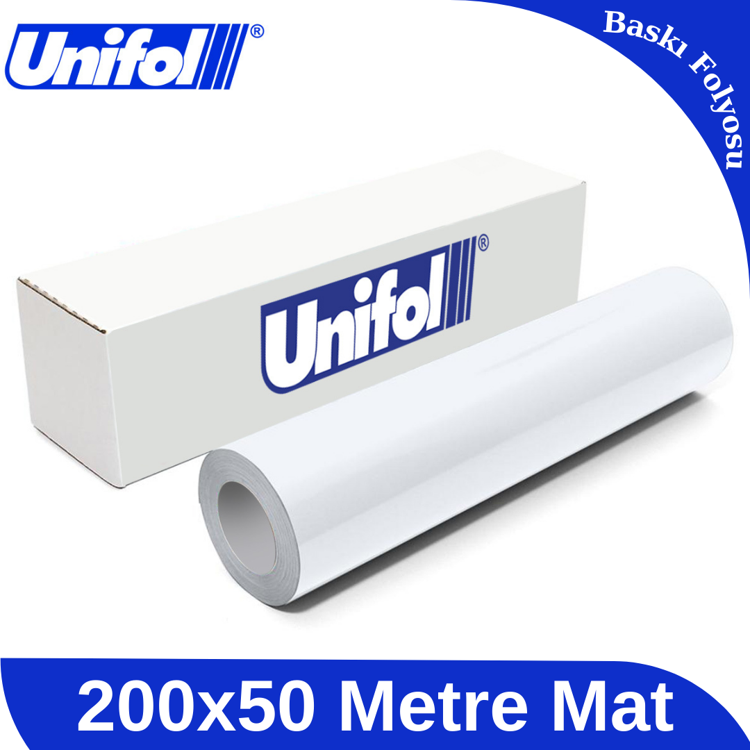 unifol baskı folyosu 200x50 mat beyazı unifol baskı folyosu 200x50 mat beyazı