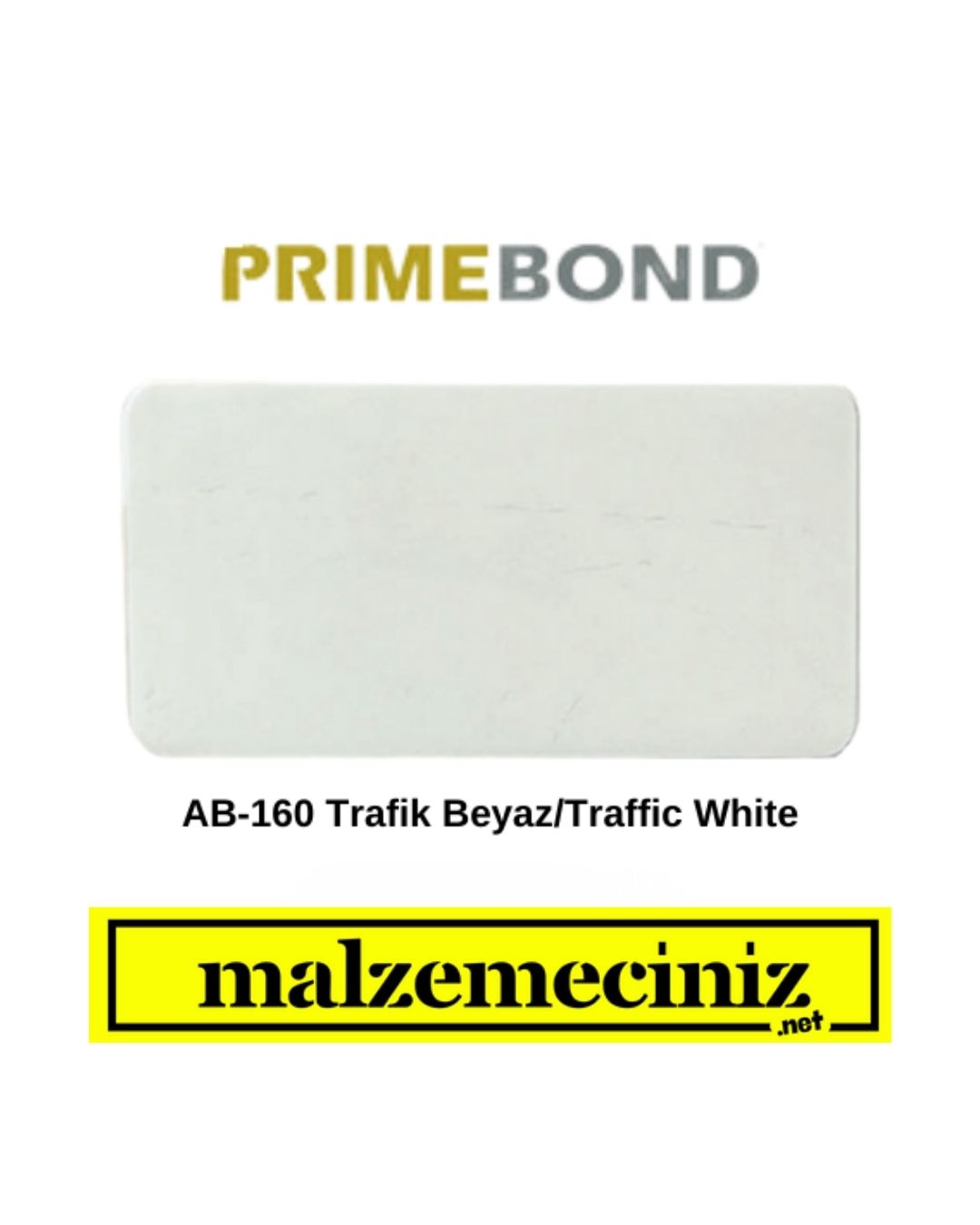 AKPA ALÜMİNYUM PRİMEBOND 4 MM AB-160 Trafik Beyaz Traffic White AKPA ALÜMİNYUM PRİMEBOND 4 MM AB-160 Trafik Beyaz Traffic White