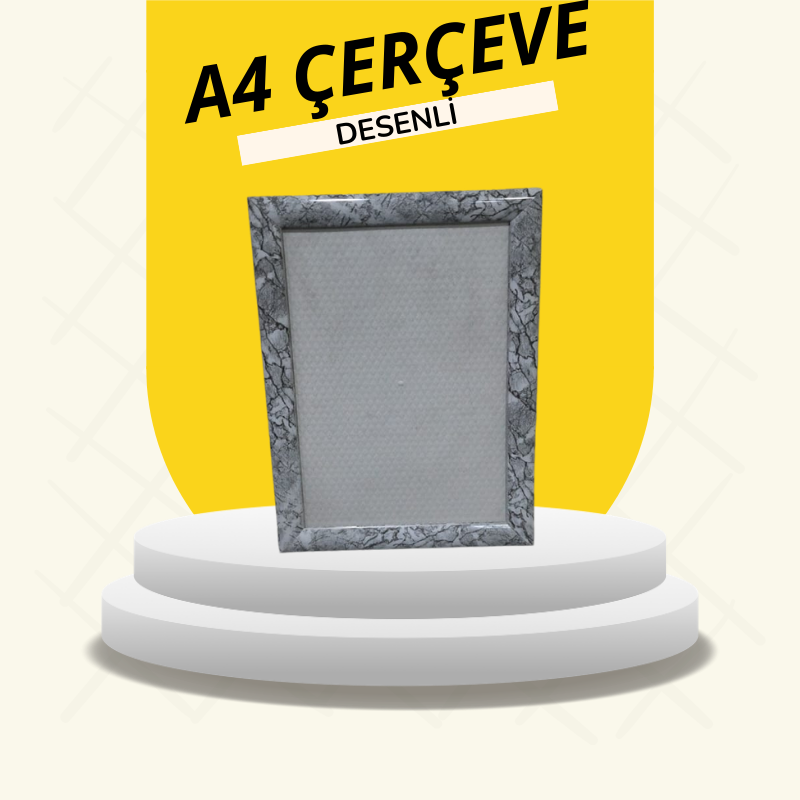 Açılır Kapanır A4 Gönye Köşe Desenli Çerçeve Açılır Kapanır A4 Gönye Köşe Desenli Çerçeve